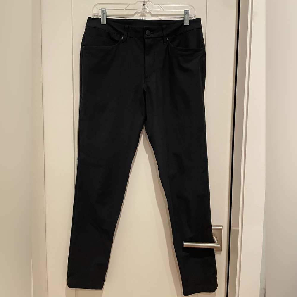Men’s Lululemon ABC Slim Fit 5 Pocket Pant 32L Warpstreme Black Pants